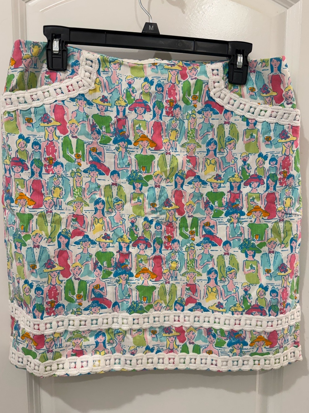 Lilly Pulitzer Multicolor Printed Crochet-Trim Mini Skirt - Picture 2 of 7